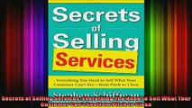 READ book  Secrets of Selling Services Everything You Need to Sell What Your Customer Cant Seefrom Online Free