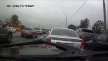 Road Raging Russian Gets The Shock Of His Life When He Confronts Other Car