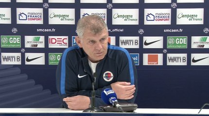 La conférence de presse avant SMCaen - SC Bastia