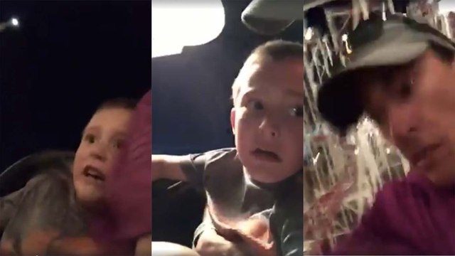 Scary video shows dad saving kid slipping from roller coaster after seatbelt malfunctions