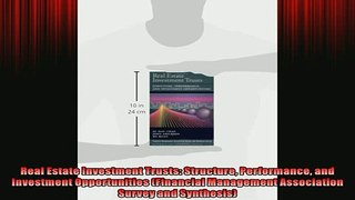 FREE PDF  Real Estate Investment Trusts Structure Performance and Investment Opportunities READ ONLINE