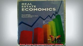 FREE PDF  Real Estate Economics Fifth Edition  FREE BOOOK ONLINE