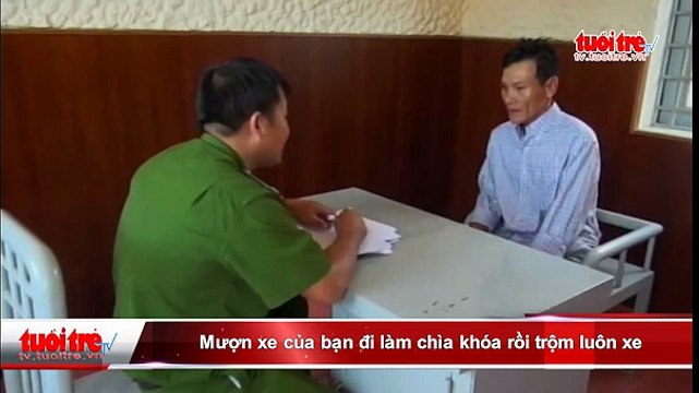 Mượn xe của bạn đi làm chìa khóa rồi trộm luôn xe