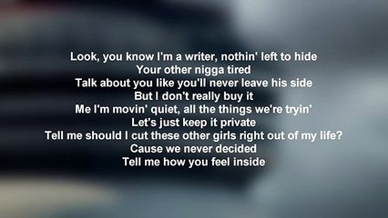 Drake - Fire & Desire // (Lyrics Only)