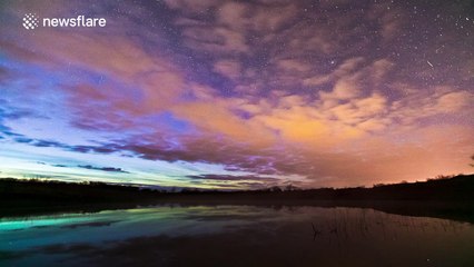 Stunning footage of Northern Lights and Milky Way in Alaska