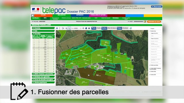 Minute Pac - Fusionner îlots et parcelles