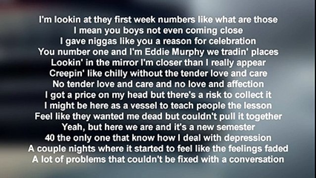 Drake - Weston Road Flows // (Lyrics Only)