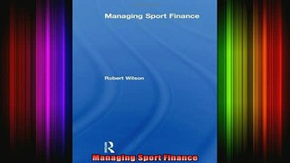 READ book  Managing Sport Finance Full EBook