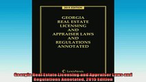 EBOOK ONLINE  Georgia Real Estate Licensing and Appraiser Laws and Regulations Annotated 2015 Edition  DOWNLOAD ONLINE