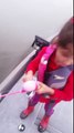 Little Girl Catches Huge Bass With Her Barbie Fishing Pole