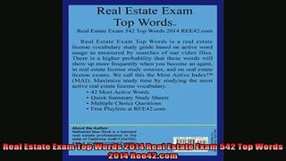 READ book  Real Estate Exam Top Words 2014 Real Estate Exam 542 Top Words 2014 Ree42com  FREE BOOOK ONLINE