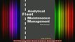 FREE EBOOK ONLINE  Analytical Fleet Maintenance Management Free Online