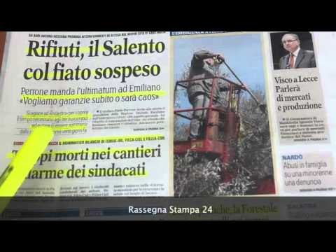 Rassegna Stampa 29 Aprile 2016 a cura della Redazione di Leccenews24