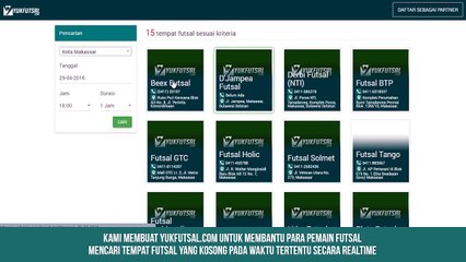 Indigo Incubator 2016 - Idea - Yukfutsal