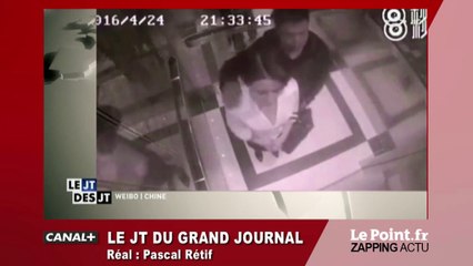En Chine, une femme met K.O. son agresseur dans un ascenseur ! - Zapping du 29 avril