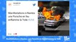 Une porsche incendiée pendant les manifestations à Nantes : les réactions s'enchaînent sur la Toile