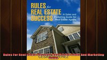 Free PDF Downlaod  Rules For Real Estate Success Real Estate Sales And Marketing Guide  FREE BOOOK ONLINE