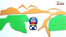 Đồ chơi trẻ em Bé Na nặn đất sét Play doh Doraemon Stop motion Kids toys