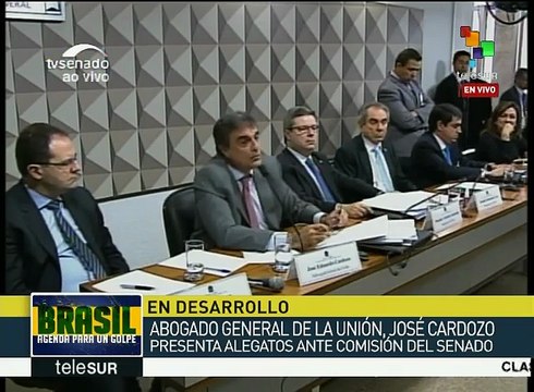 Cardozo: Impeachment contra Rousseff no tiene bases jurídicas