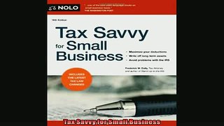 READ book  Tax Savvy for Small Business  BOOK ONLINE