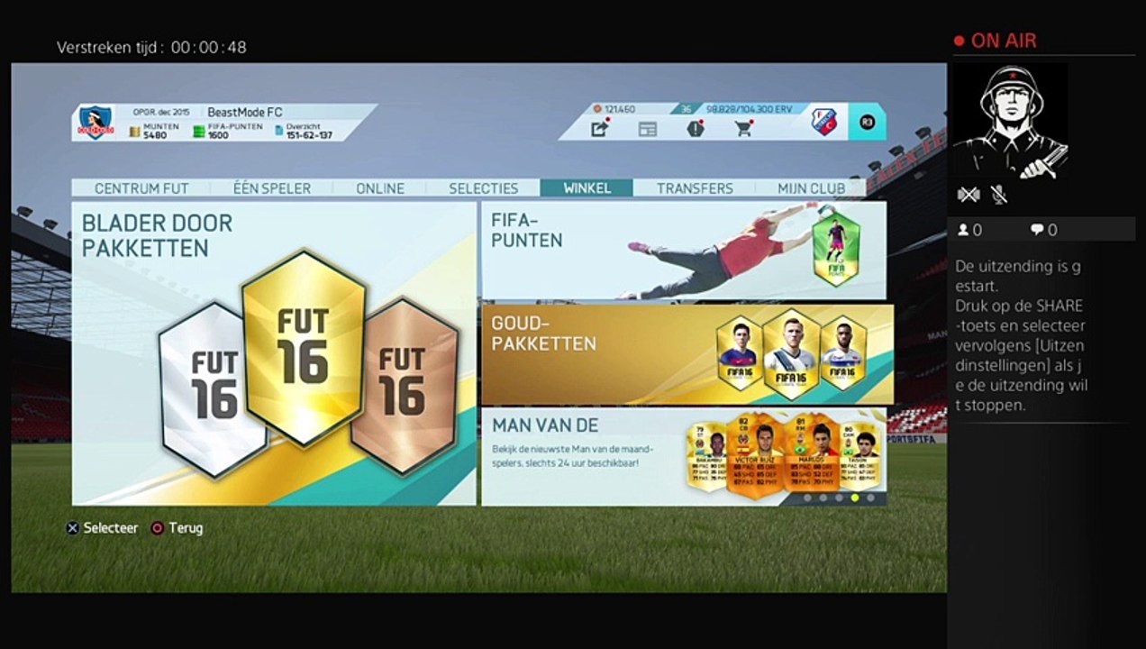 Pack opening TOTS