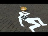 Napoli - Un flash mob per dire basta ai morti sul lavoro (28.04.16)