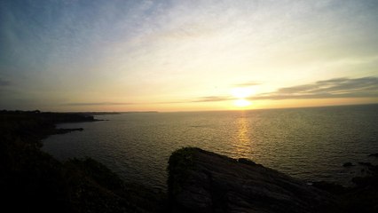 pointe du grouin coucher de soleil