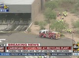 Crews battle fire at Phoenix recycling plant
