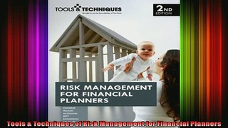 READ book  Tools  Techniques of Risk Management for Financial Planners Free Online