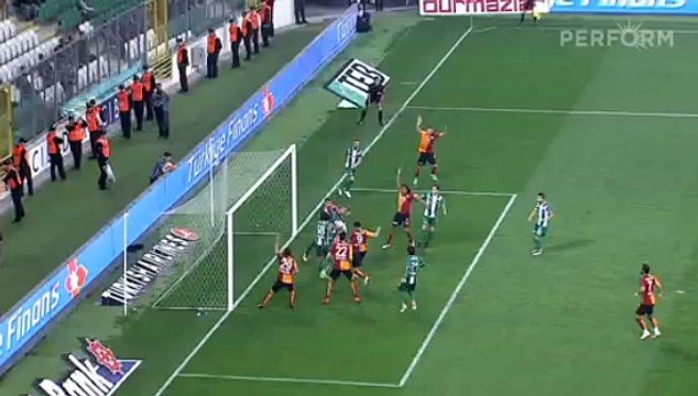 Bursaspor 1 - 1 Galatasaray Goal Olcan Adin - 29-04-2016