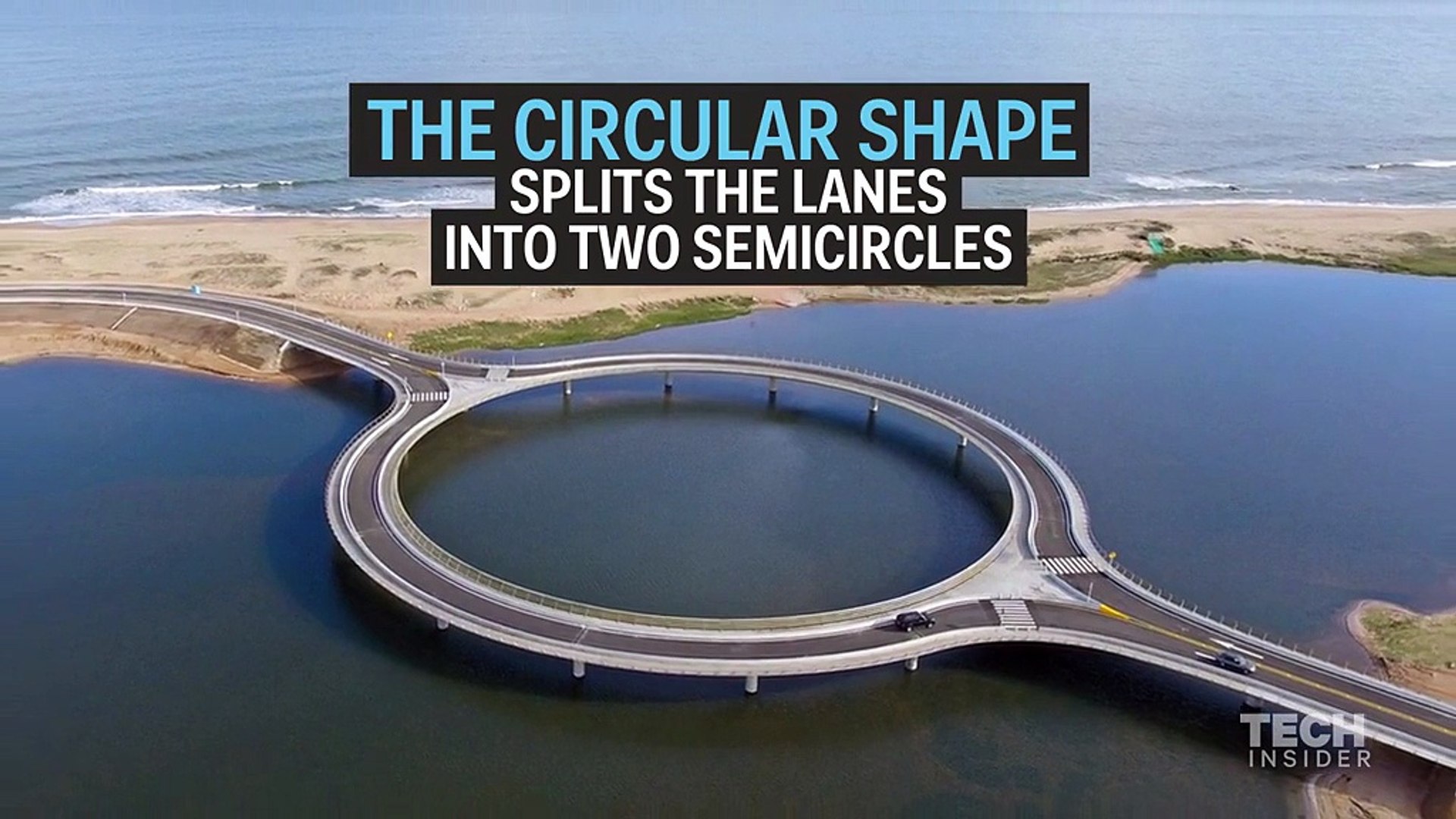 ⁣circular bridge