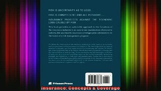 READ book  Insurance Concepts  Coverage Full EBook