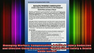 READ book  Managing Workers Compensation A Guide to Injury Reduction and Effective Claim Management Online Free