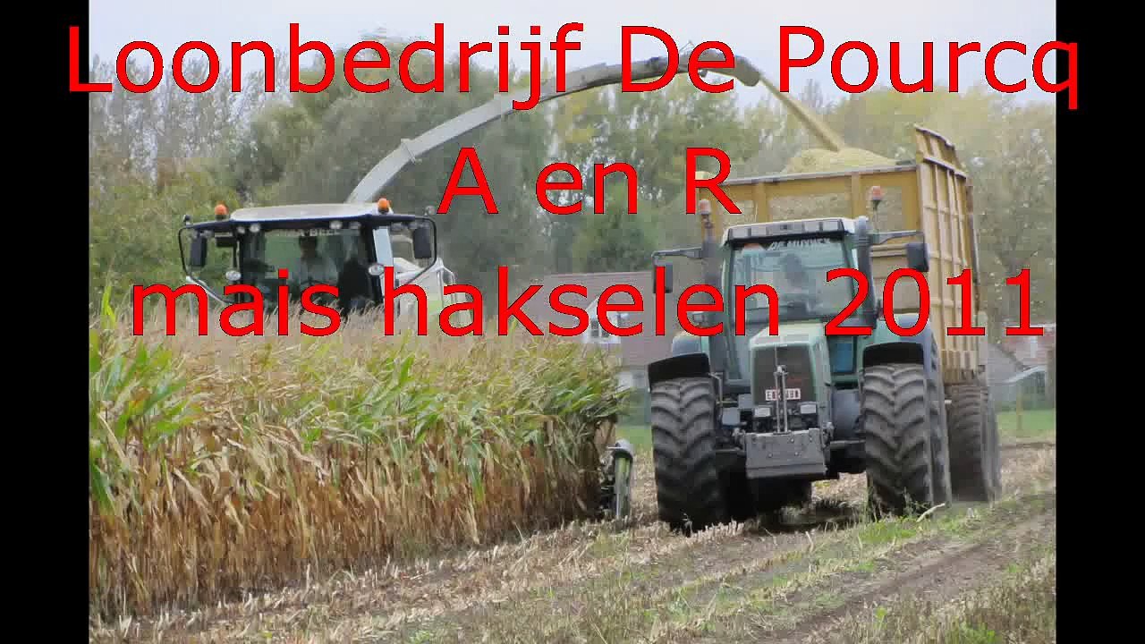 Loonbedrijf De Pourcq mais hakselen 2011