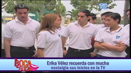 Erika Vélez recuerda con mucha nostalgia sus inicios en la Tv