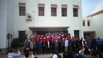 الفنان حسين فهمى سفير ذوى الاحتياجات الخاصة فى زيارة قناة السويس الجديدة ديسمبر2014