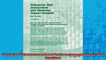 READ FREE Ebooks  Enterprise Risk Assessment and Business Impact Analysis Best Practices Full EBook