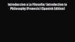 Download Introduccion a La Filosofia/ Introduction to Philosophy (Fronesis) (Spanish Edition)