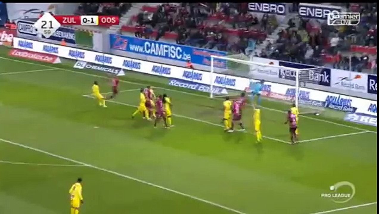 M'Baye Leye SUPER GOAL - Waregem 1-1 Oostende 29.04.2016