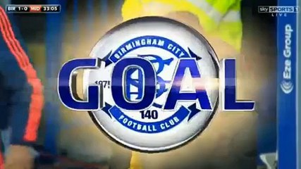 Gleeson GOAL (1:0) - Birmingham vs Middlesbrough - 29/04/2016