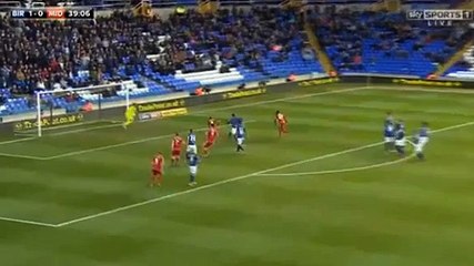 Rhodes GOAL (1:1) - Birmingham vs Middlesbrough - 29/04/2016