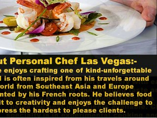 Get Brief Detail About Personal Chef Las Vegas