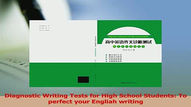 PDF Diagnostic Writing Tests for High School Students To perfect your Engliah writing Read Full Ebook