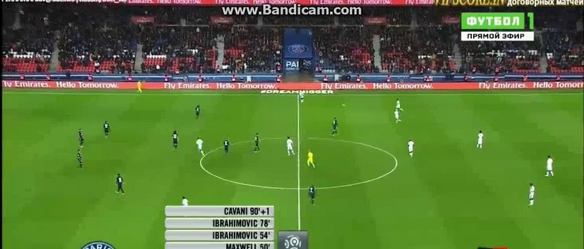 Edinson Cavani Goal HD - PSG 4-0 Rennes 29-04-2016