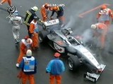 F1 1998 Belgium Restart Crash Hakkinen