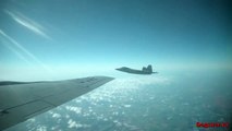 Дозаправка в воздухе истребителей F-22 Raptor / Air refueling of fighter F-22 Raptor