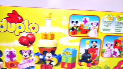 Cupcakes de Cumpleaños Huevos Play Doh Sorpresa Para Mickey y Minnie en su Tren Lego