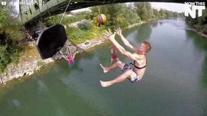 Acrobatic Basketball Team Does Mind-Bending Stunts