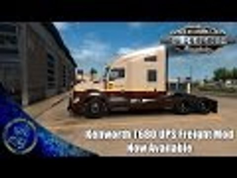 American Truck Sim: Kenworth T680 UPS Freight Skin Mod (All Cabs)