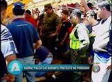 Palco cai e deixa feridos em protesto no Paraguai - 17/03/2015
